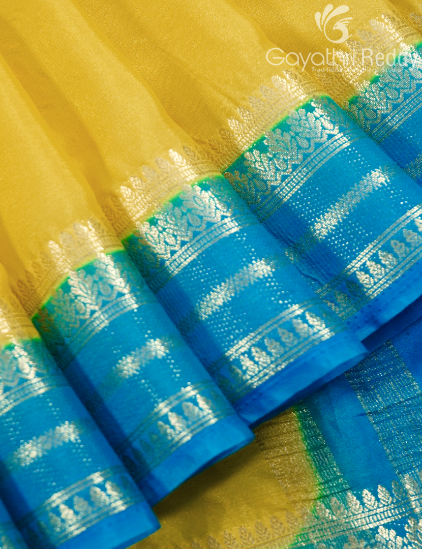SEMI MYSORE CREPE SAREE-SMC323
