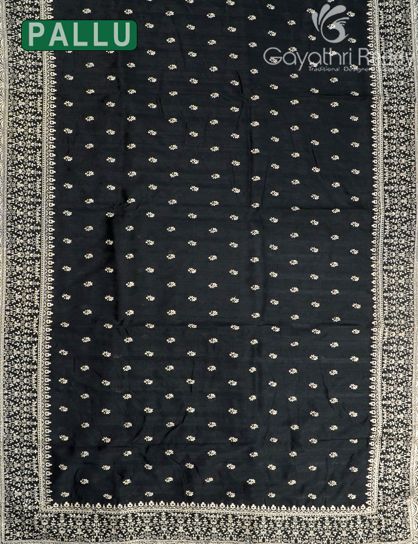 TUSSAR PITTA WORK SAREE-TPW6