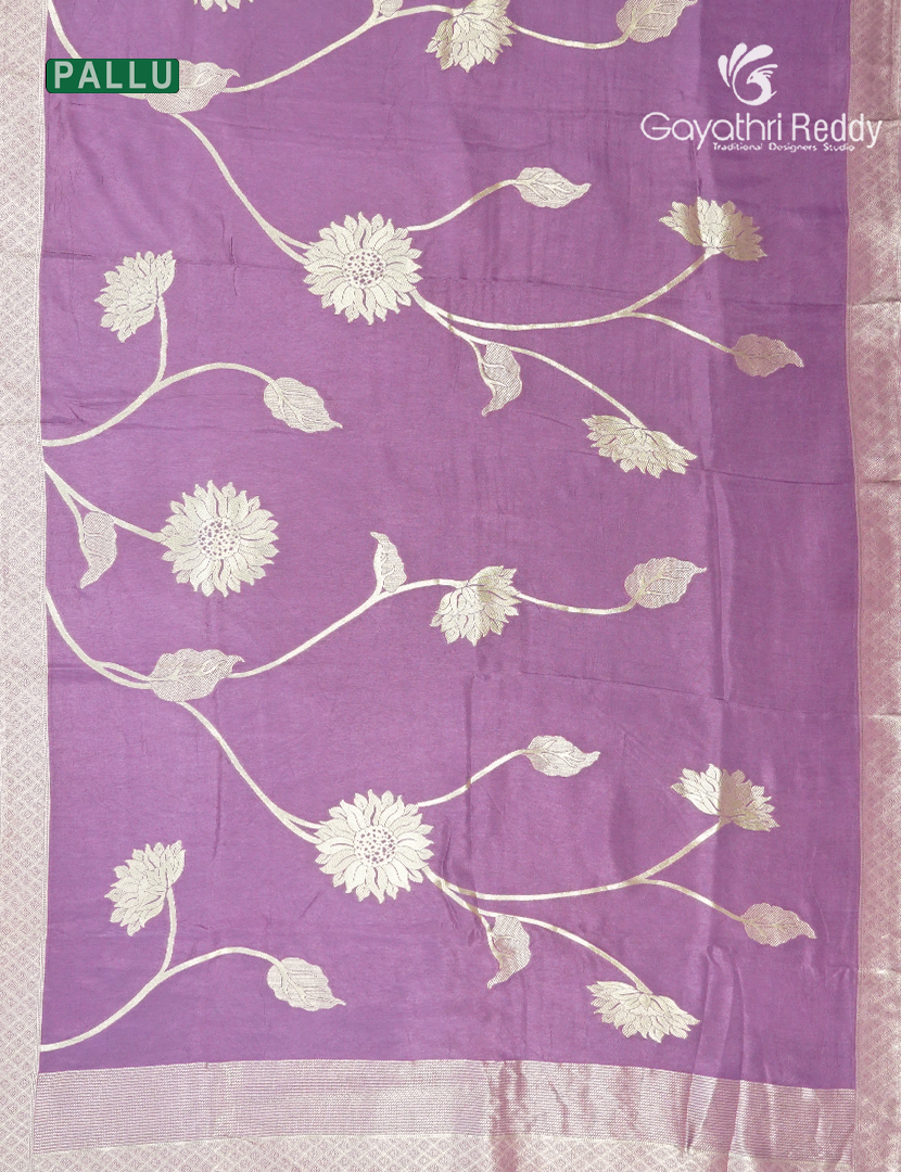 Semi Dola Fancy Saree in Onion Pink