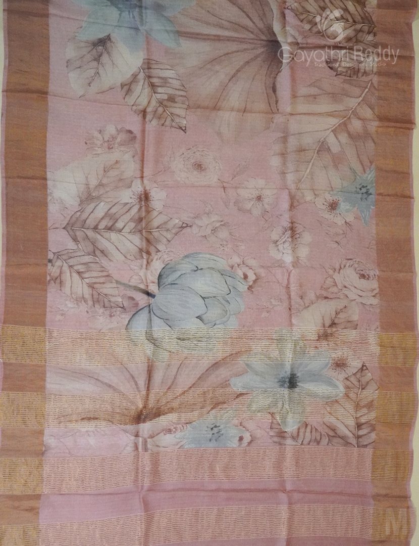 PURE DESI TUSSAR ORGANIC PRINTED-TS1072