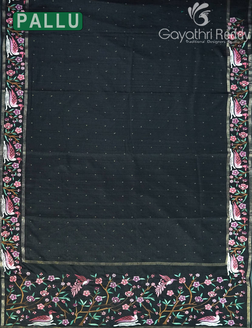 KHADI SILK WORK SAREE-KSW2