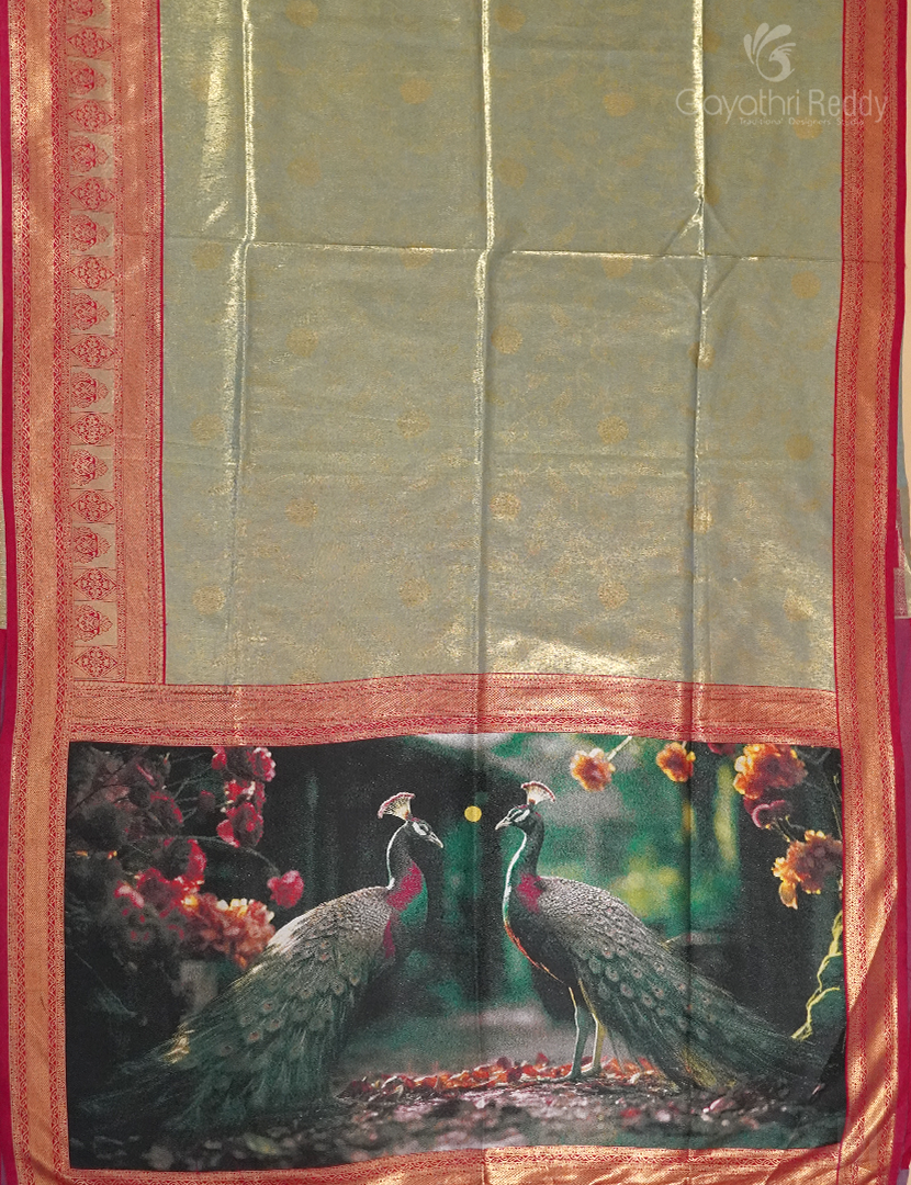 SEMI PATTU SAREE(DIGITAL PALLU)-SP1017