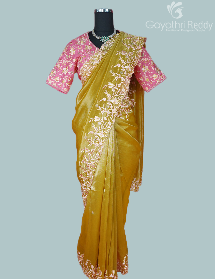 TISSUE FANCY (R.D) BLOUSE SAREE-TFBS3