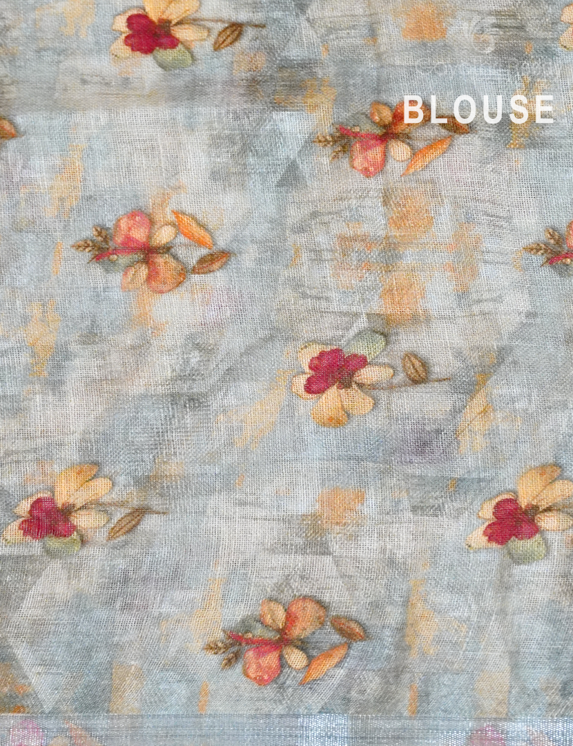 PURE LINEN SAREE-L1303