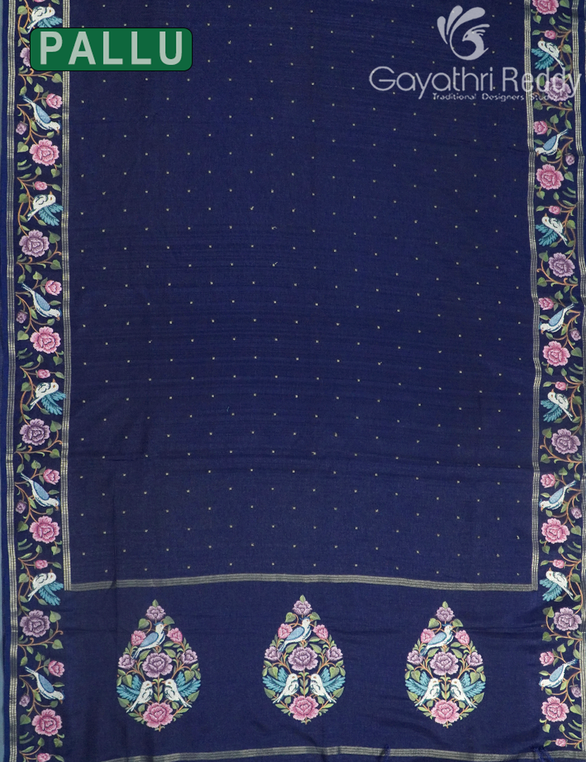 KHADI SILK WORK SAREE-KSW65