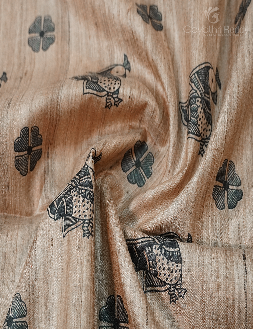 PURE DESI TUSSAR SILK-TS1332