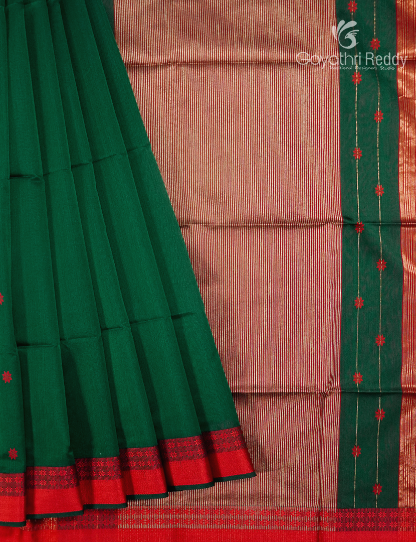PURE CHANDERI BUTTA SAREES -CPS1193