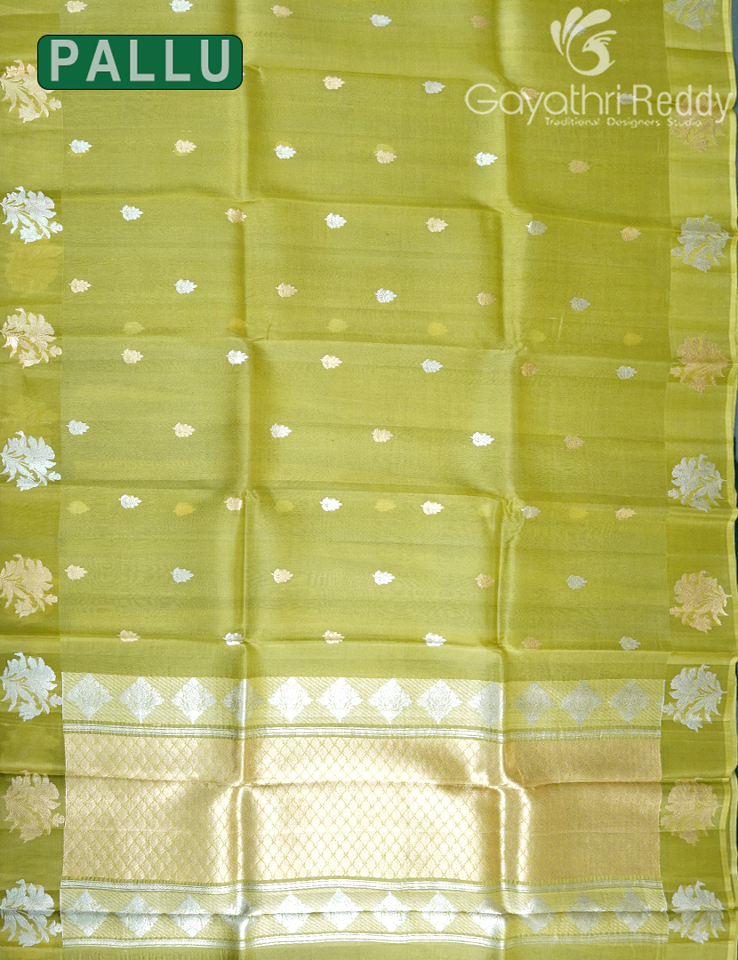 PURE BANARAS KORA SILK-BKS126