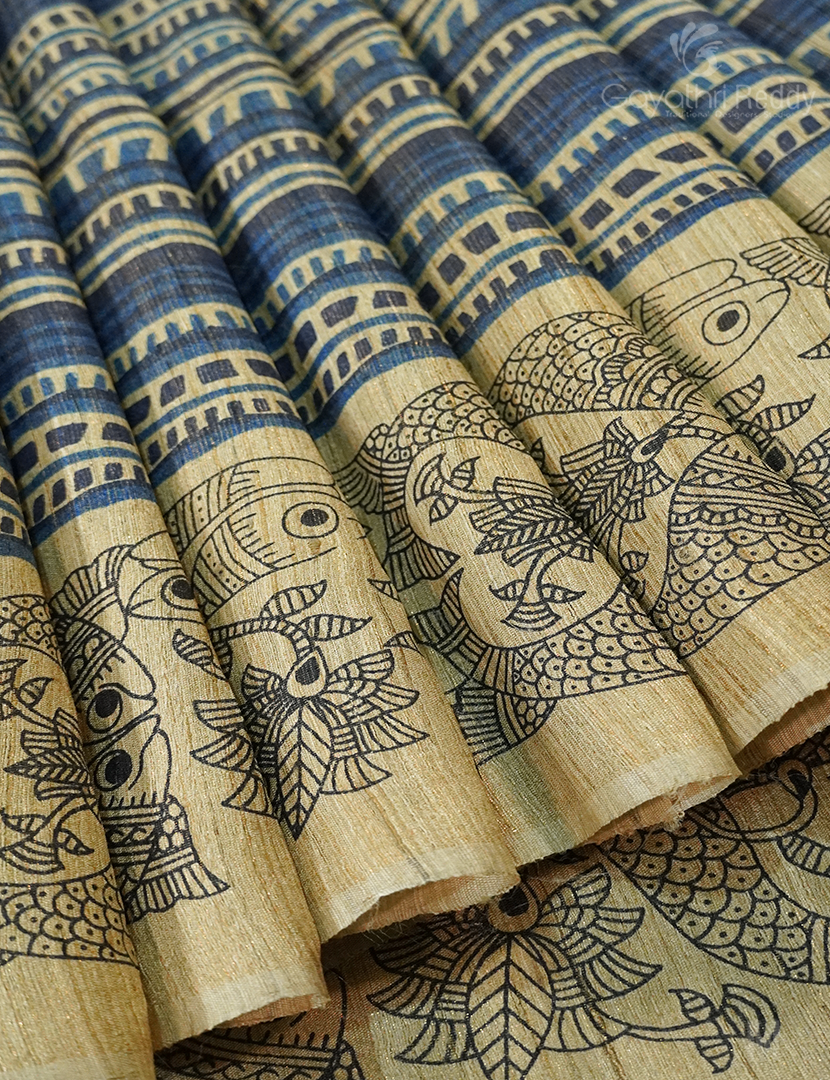 PURE DESI TUSSAR SILK-TS1333