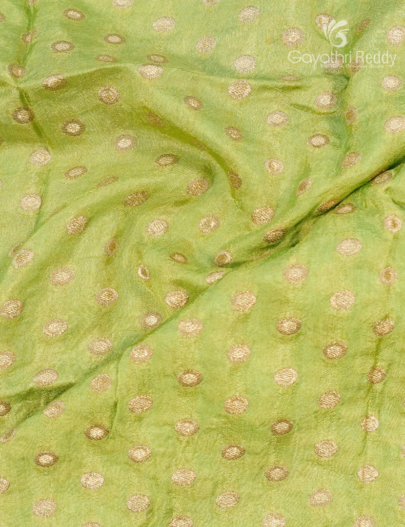 Chiffon saree in Apple Green