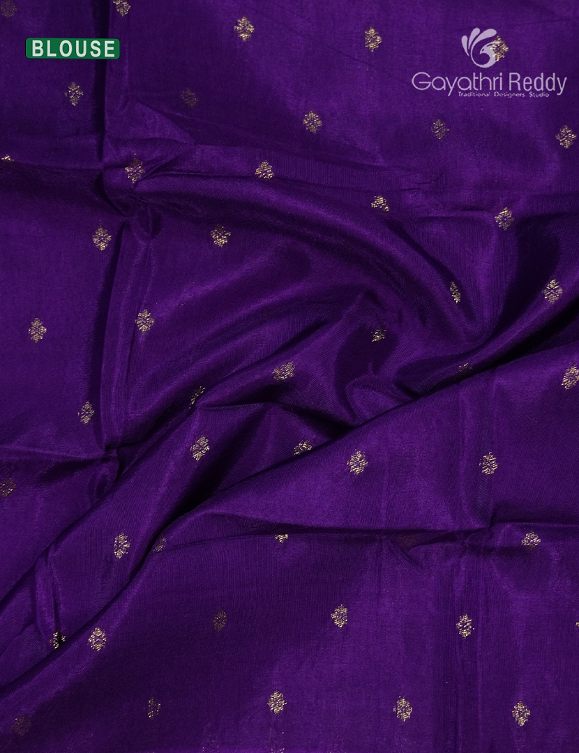 Semi Mysore Crepe Saree in Rani Pink