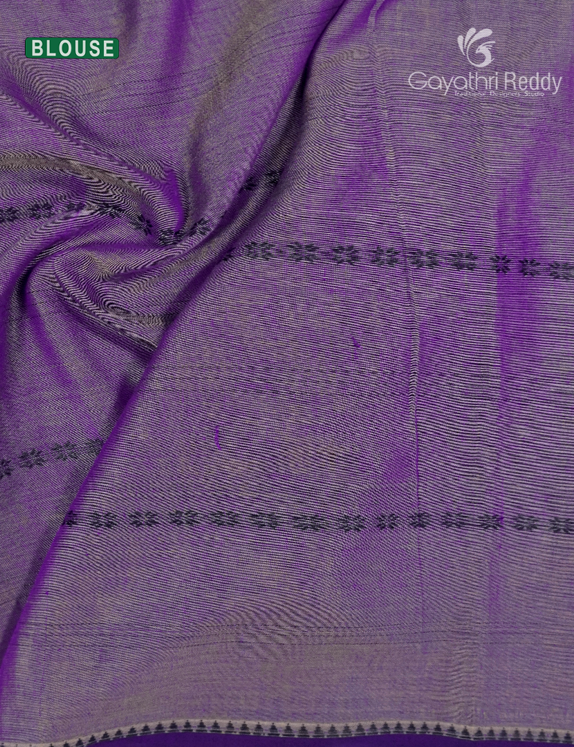 Pure Narayanpet Cotton Saree in Violet