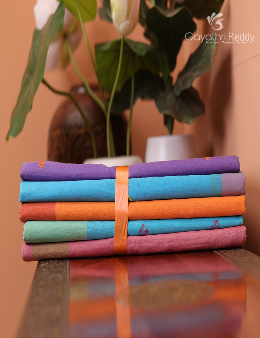 Silk Cotton Sarees Combo ( Set of 5 )