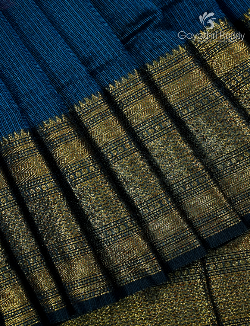 Pure Silk Kota Saree in Deep Blue