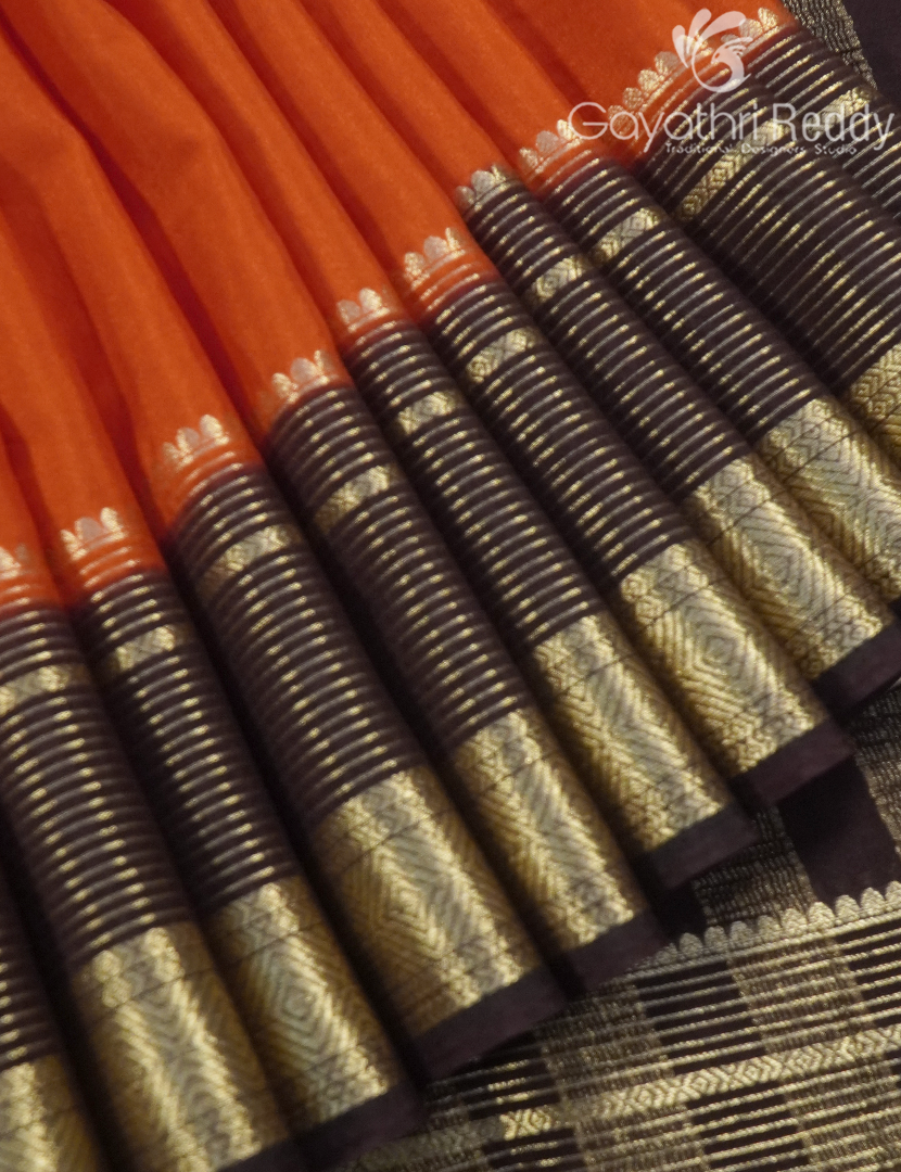SEMI MYSORE CREPE SAREE-SMC374