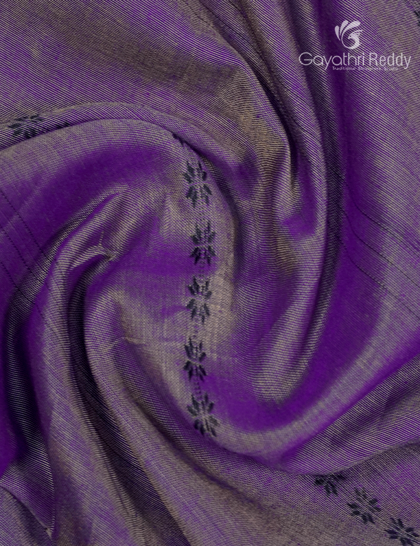 Pure Narayanpet Cotton Saree in Violet