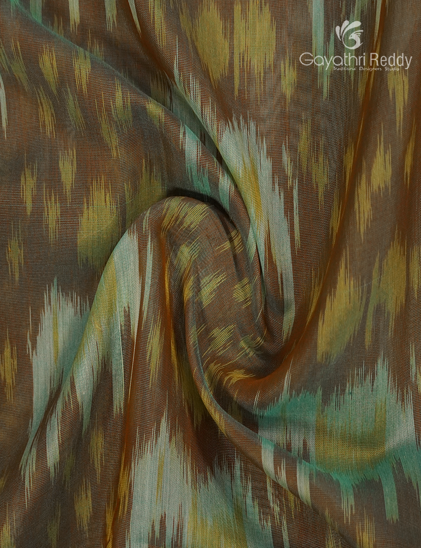 Kanchipuram Sico Saree in Dry Mehendi Green and Deep Violet