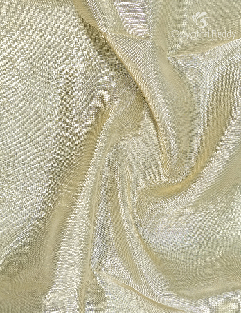 Semi Tissue Gadwal Saree in Cream and Hot Pink