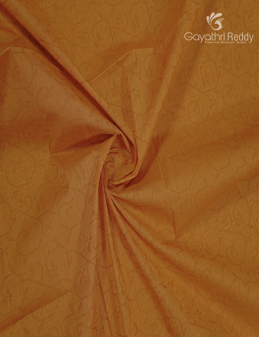 Pure Kanchi Cotton Saree in Yellow