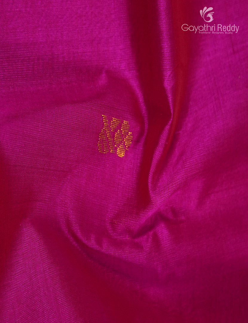 Pure Arani Sico Saree in Pink and Sky Blue