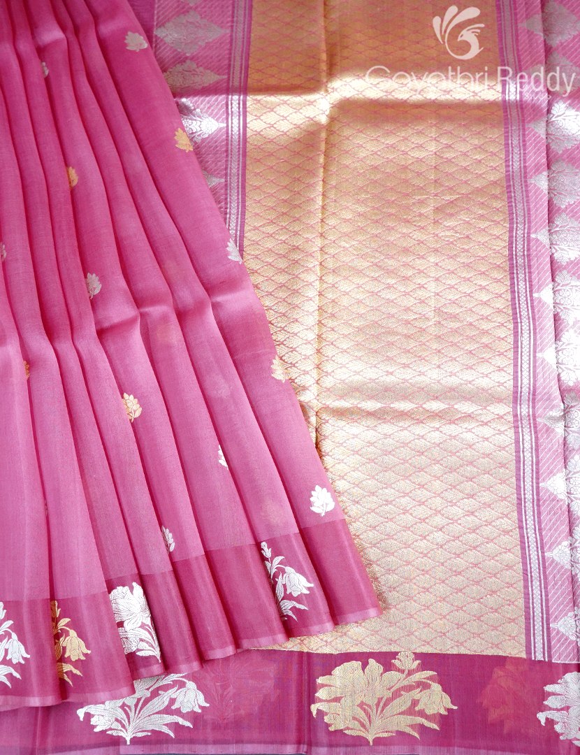 PURE BANARAS KORA SILK-BKS127