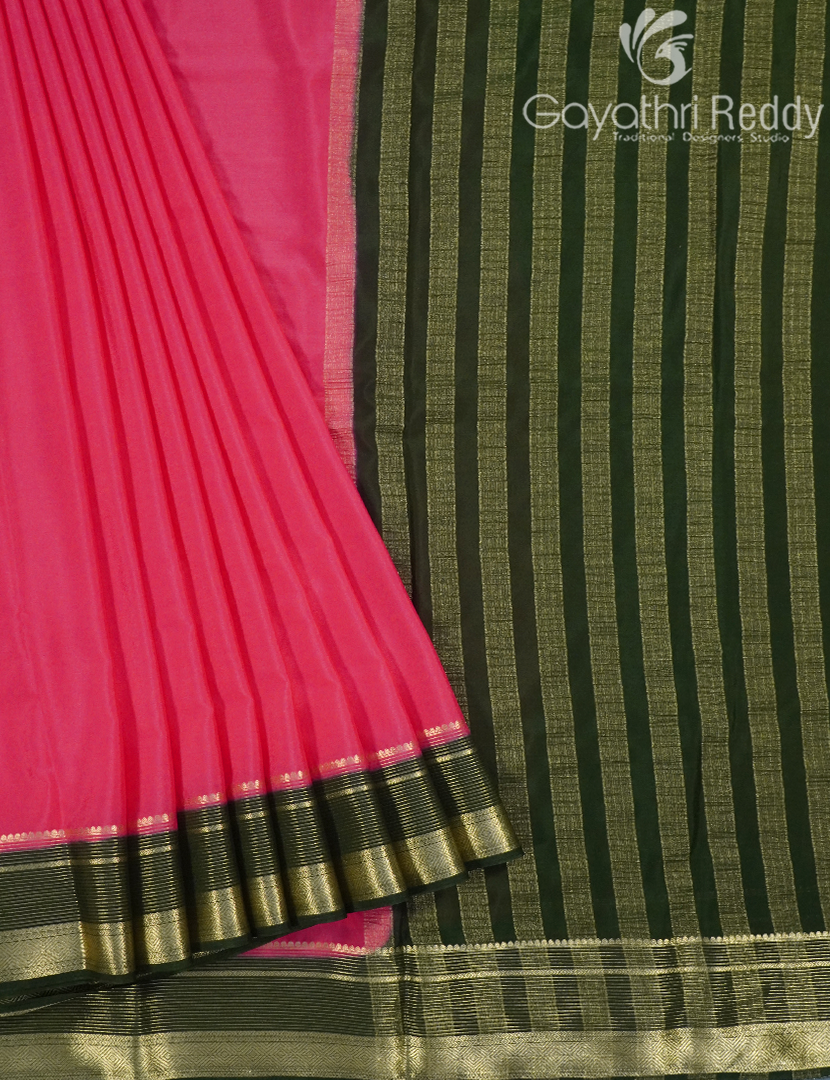 SEMI MYSORE CRAPE SAREE-SMC375