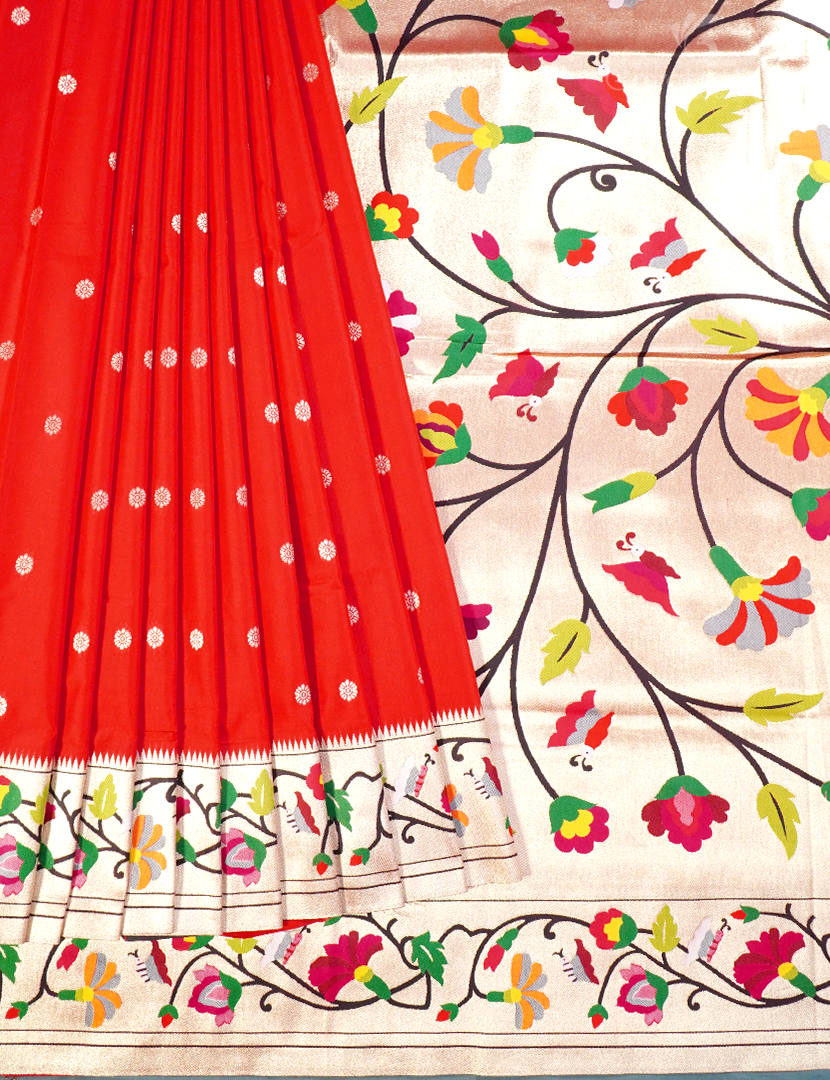 SEMI PAITHANI SAREE-SPS84