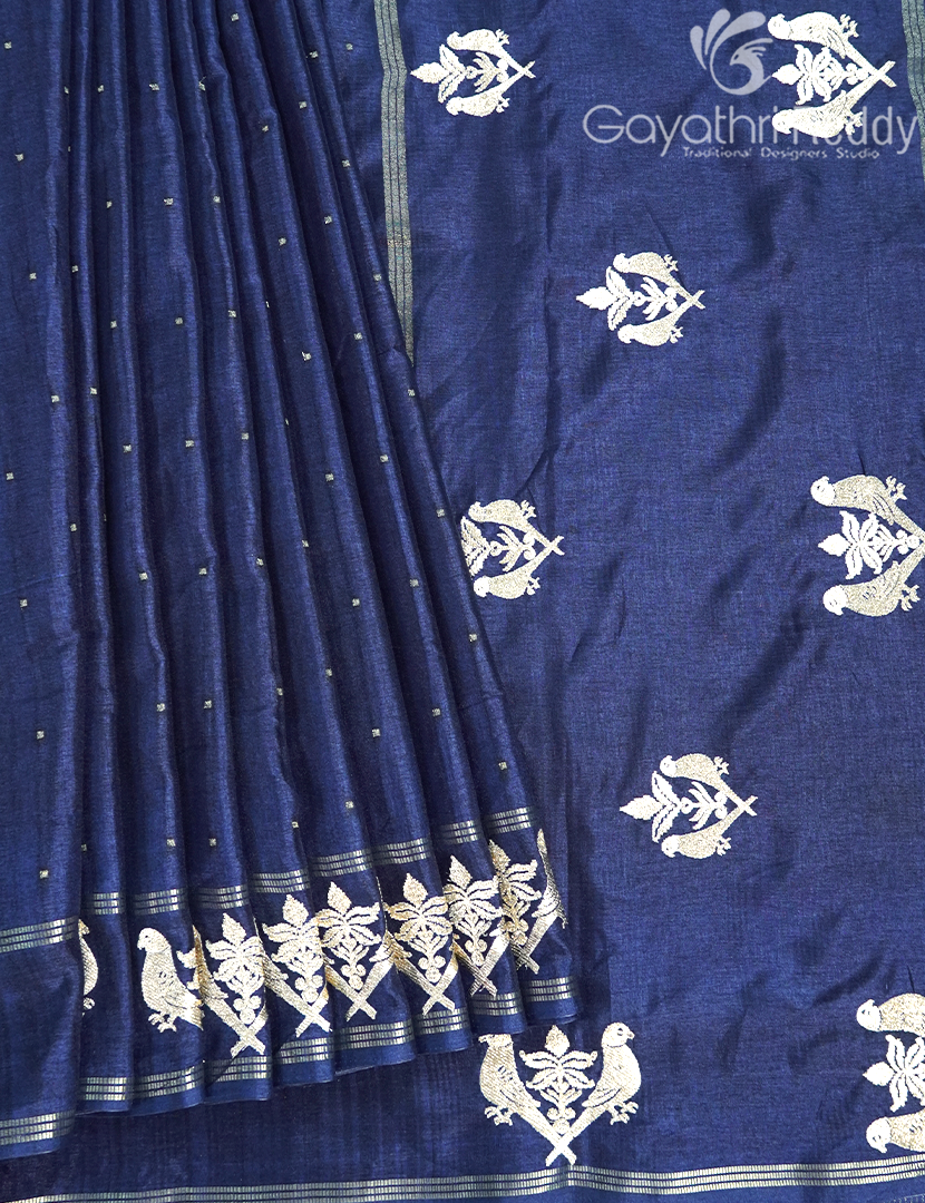 KHADI SILK WORK SAREE-KSW18