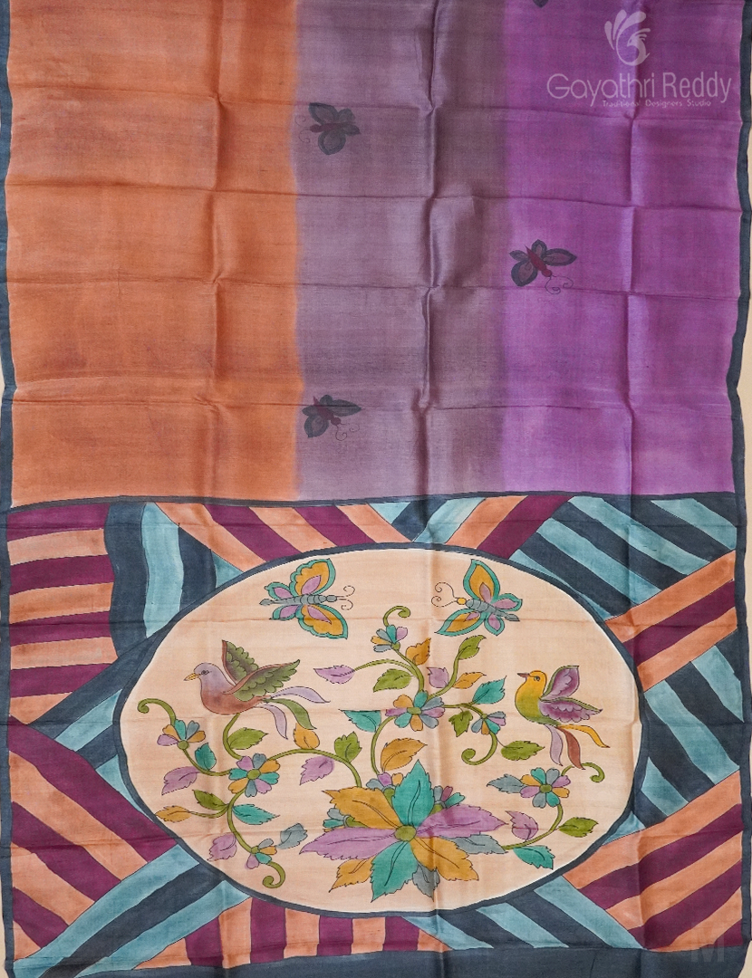 PURE DESI TUSSAR ORGANIC PRINTED-TS1145