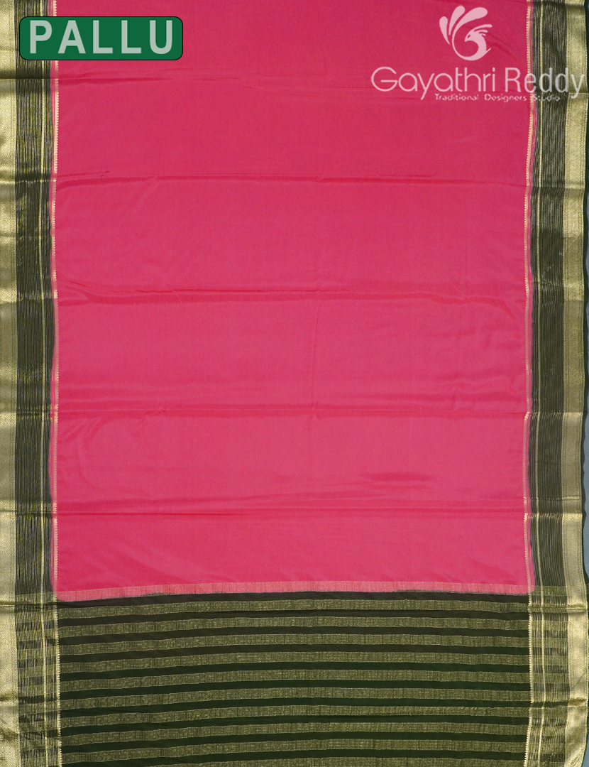 SEMI MYSORE CRAPE SAREE-SMC375
