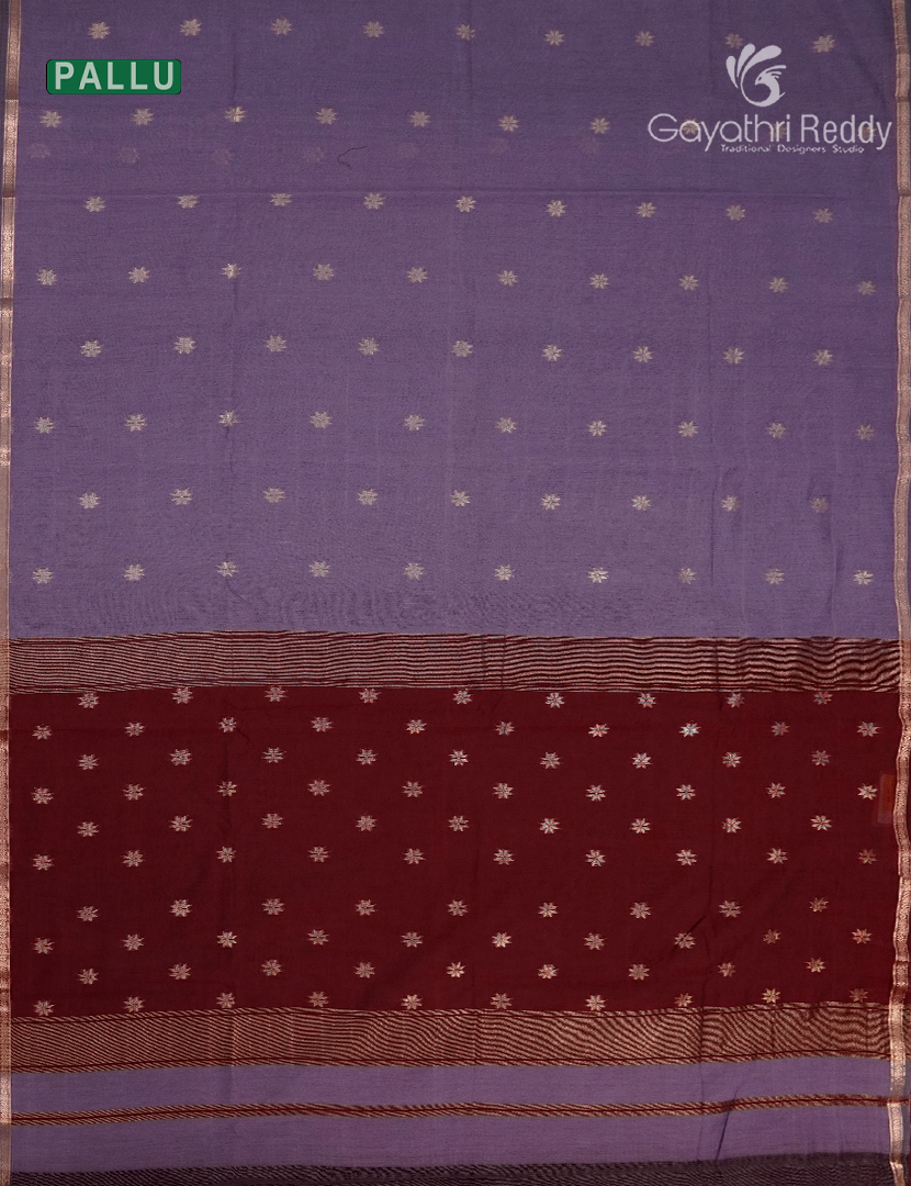 Kanchipuram Sico Saree in Lavender and Maroon