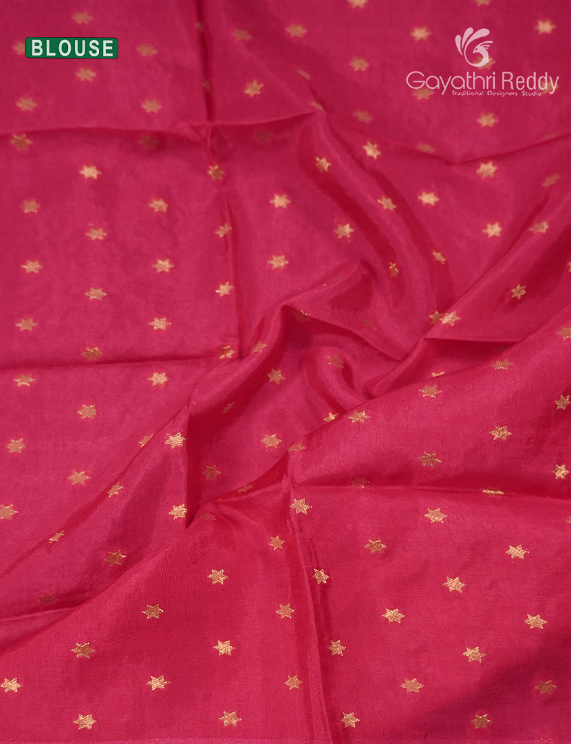 Semi Mysore Crepe Saree in Brown