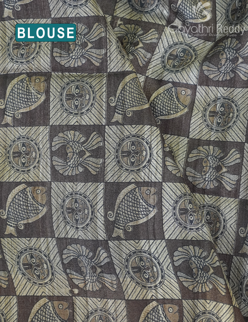 PURE DESI TUSSAR SILK-TS1542