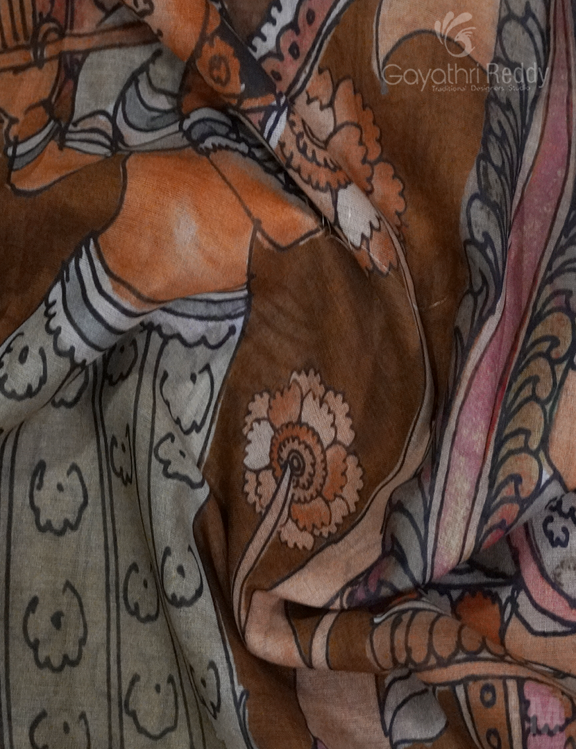 PURE KALAMKARI KHADI COTTON-KKC34