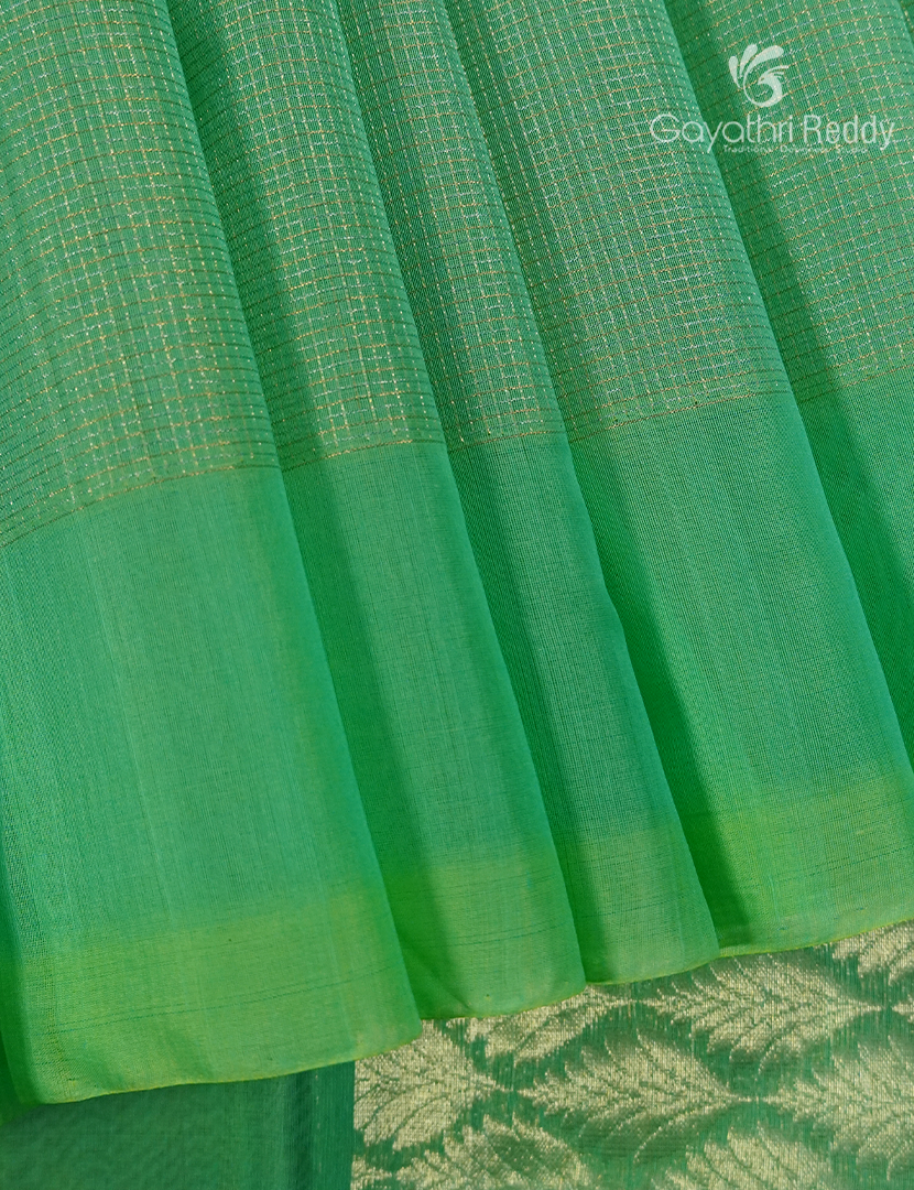 Pure Kanchipuram Sico Saree in Sea Green