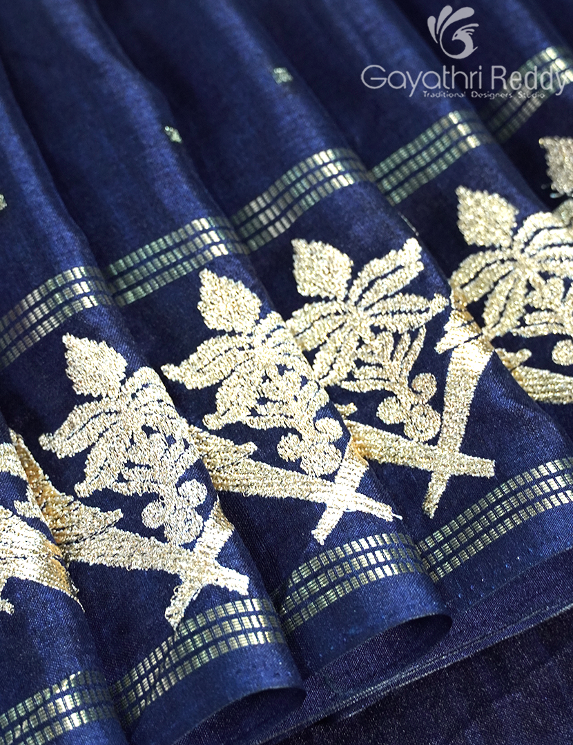 KHADI SILK WORK SAREE-KSW18