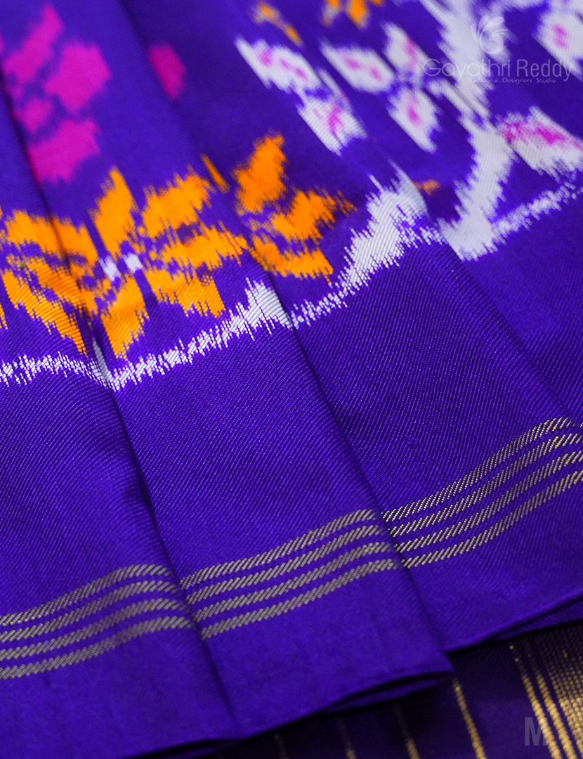 PURE TWILL IKKAT PATTU-IP718