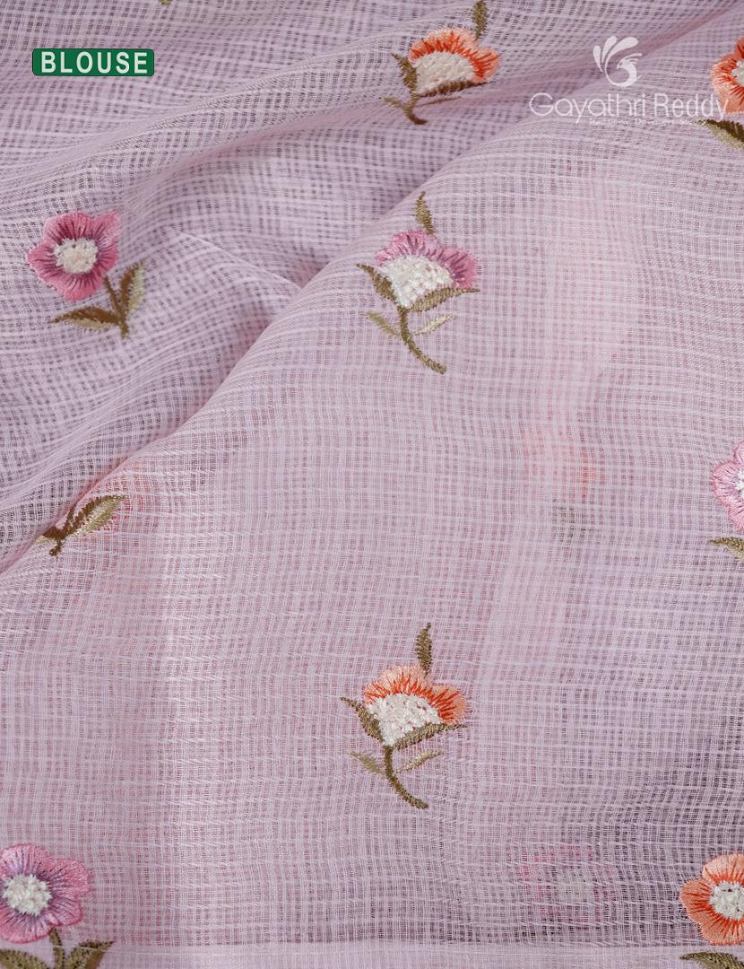 Kota Fancy Saree in Pastel Powder Pink