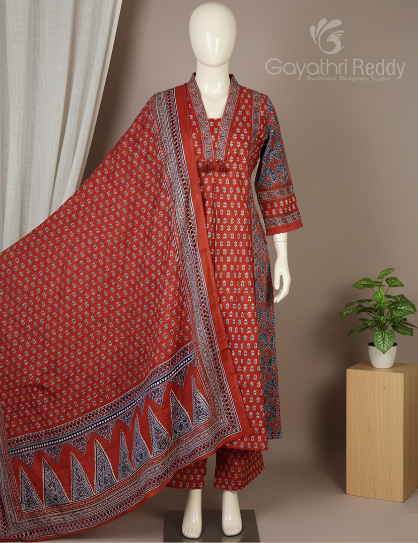 READYMADE DRESS SET(3PC)-KDS1183