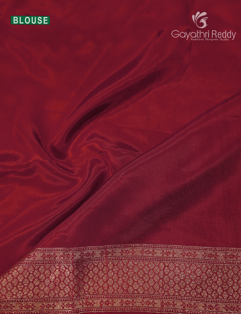 Pure Satin Silk Saree in Red