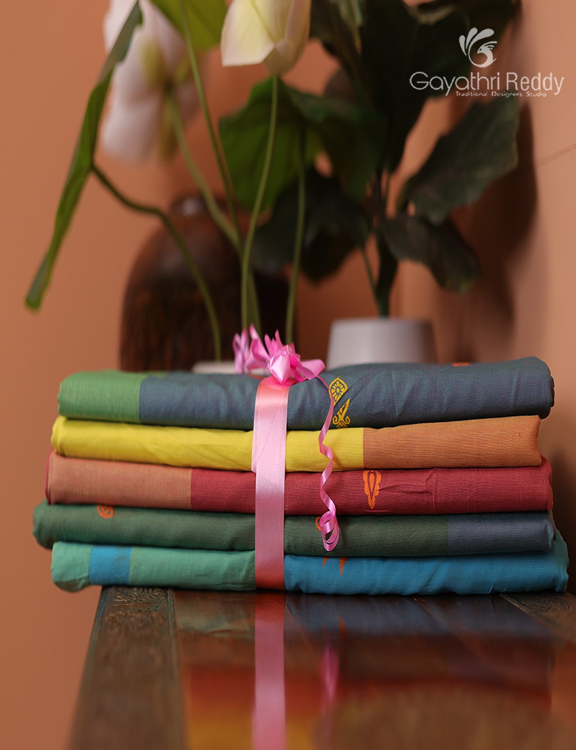 Silk Cotton Sarees Combo ( Set of 5 )