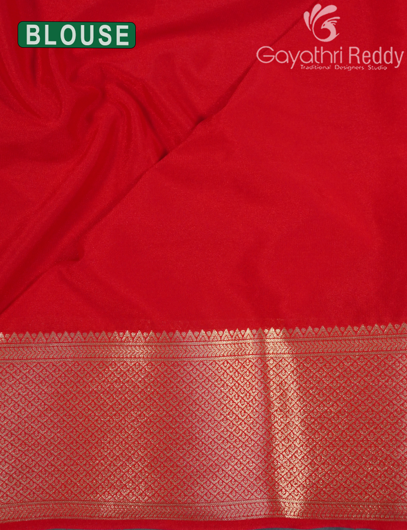 SEMI MYSORE CREPE SAREE-SMC309