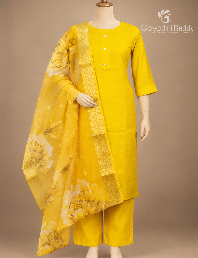 Readymade Dress Set in Yellow