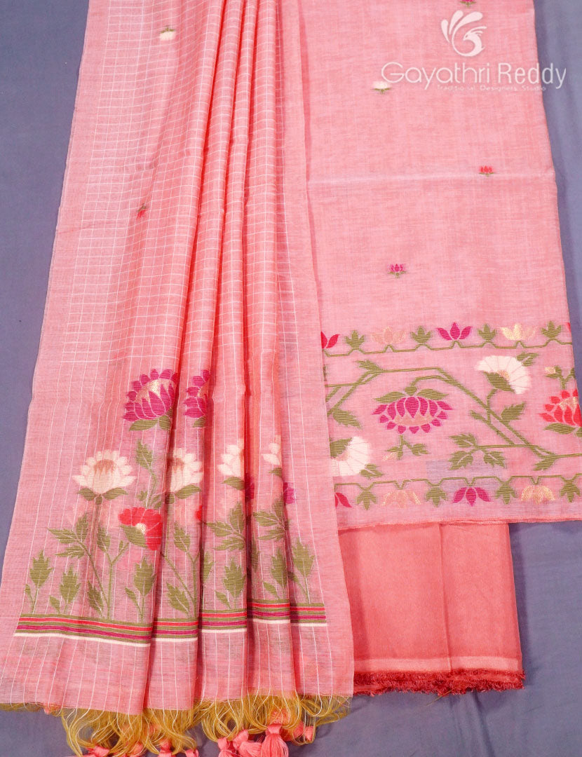 JAMDANI DRESS MATERIAL(3PC)-JDM8
