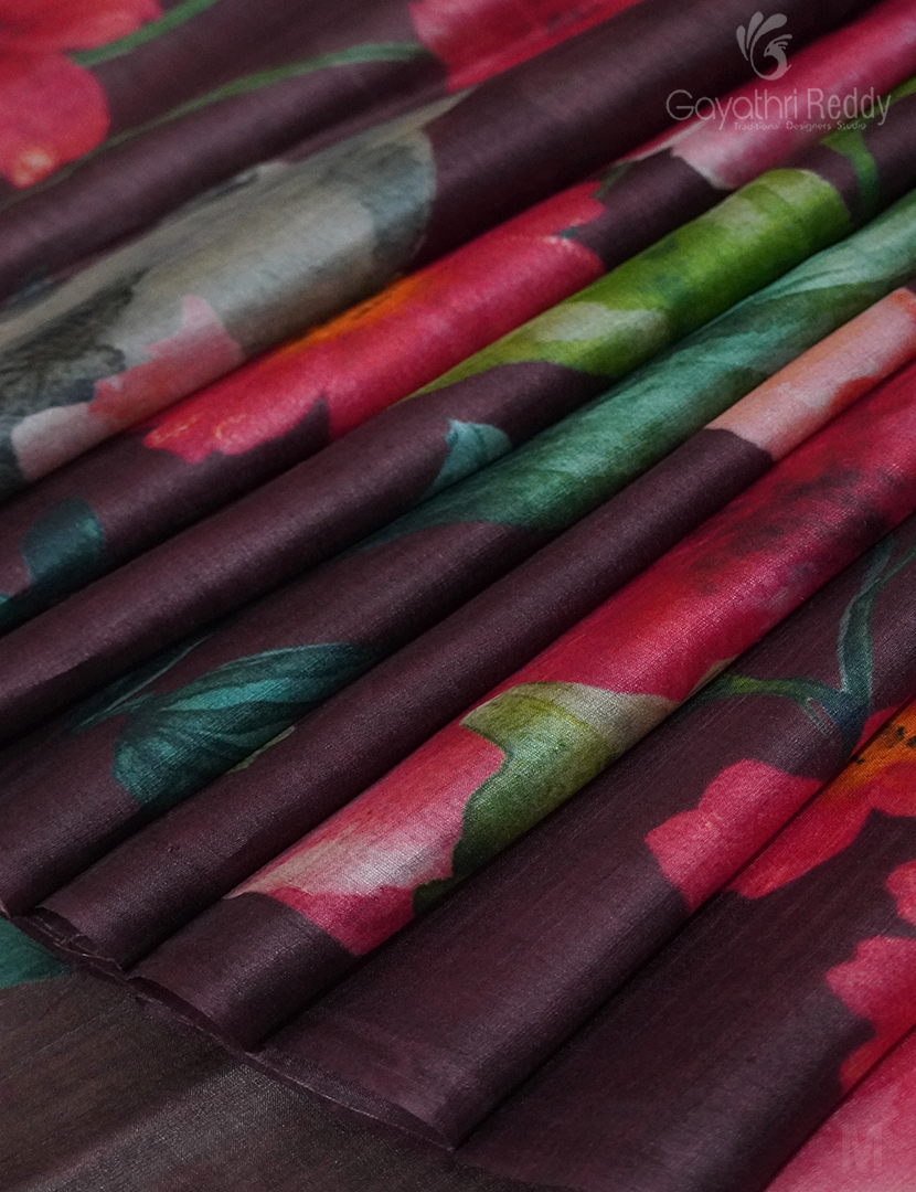 PURE DESI TUSSAR ORGANIC PRINTED-TS1129