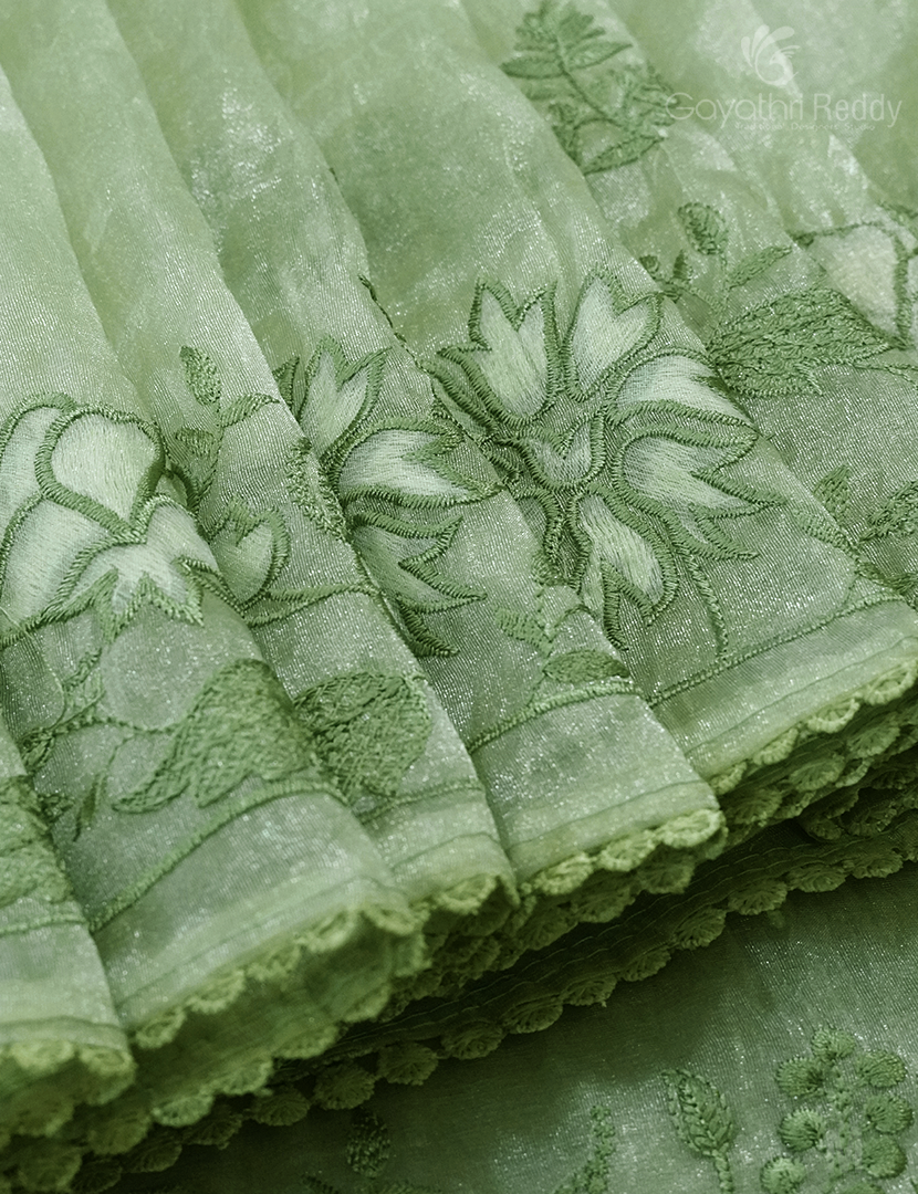 GLASS ORGANZA HANDWORK SAREE-FO714