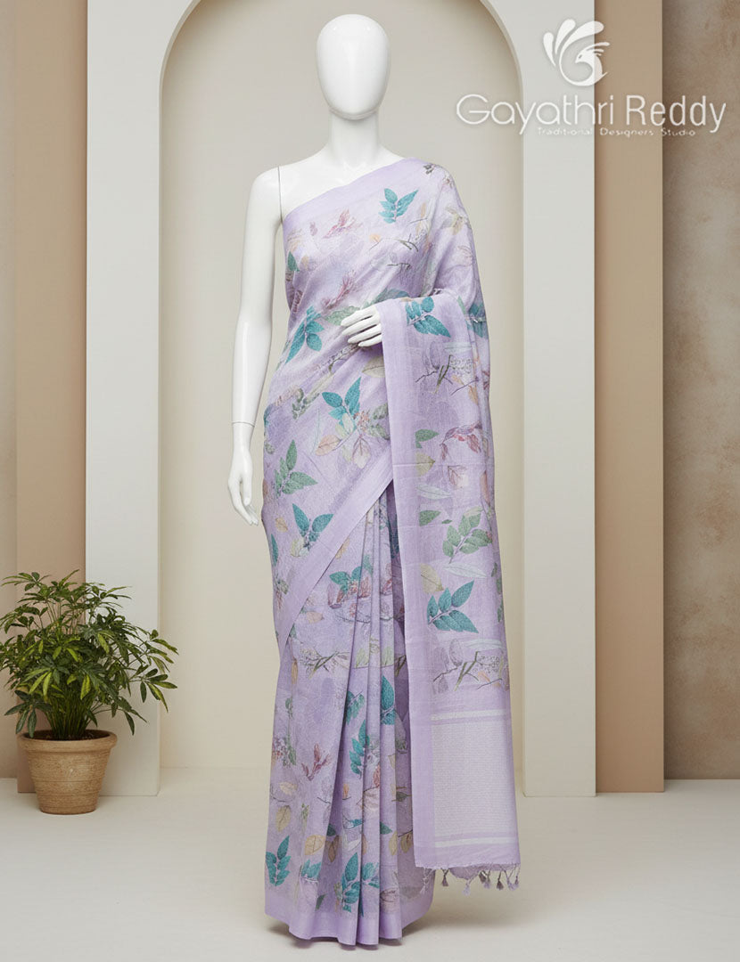 PURE LINEN SAREE-L1430