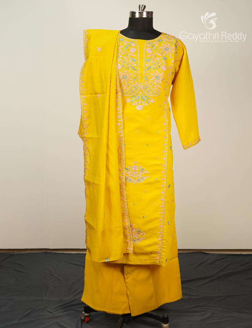 Readymade Dress Set in Yellow