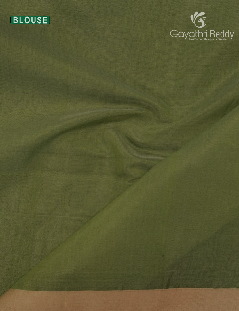 Pure Jamdani Kora Saree In Pista Green