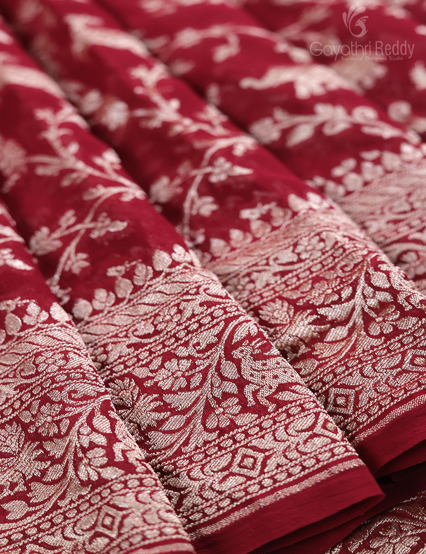 PURE BANARAS GEORGETTE KADDI-BG641